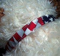 USA Red White Blue Dog collar